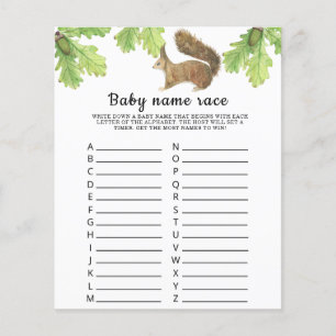 Squirrel - Baby name race game