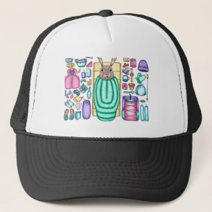 Squirrel Backpacker Gear Spread Hat