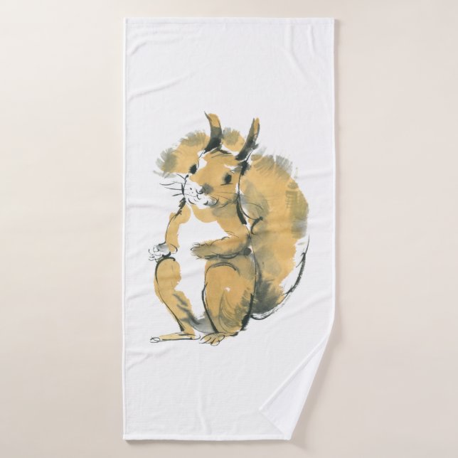 Squirrel Bath Towel (Bath Towel)