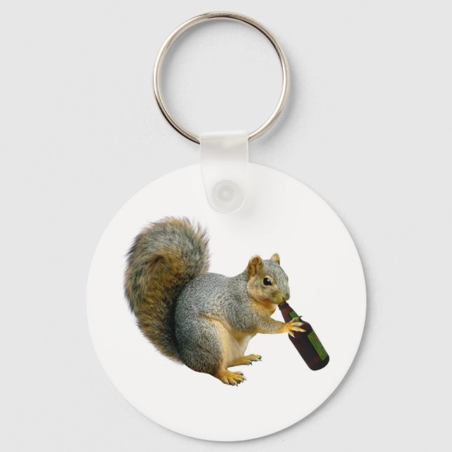 Squirrel Beer Key Ring (Front)