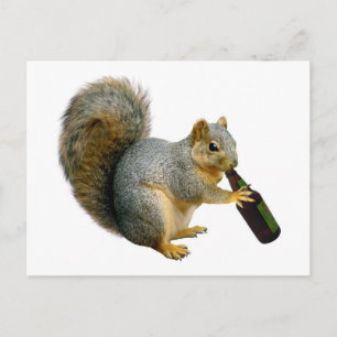 Squirrel Beer Postcard