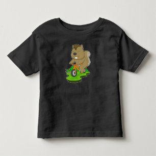 Squirrel Bicycle Toddler T-Shirt