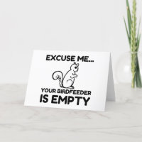 SQUIRREL BIRDFEEDER EMPTY