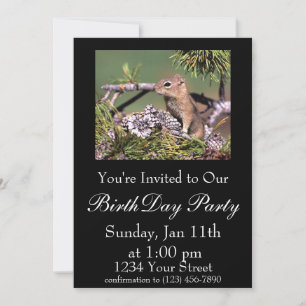 squirrel BirthDay Invites