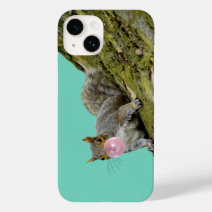 Squirrel Blowing a Bubblegum Bubble Animal Photo Case-Mate iPhone 14 Case