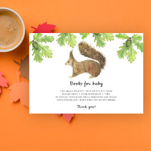 Squirrel - books for baby ticket enclosure card