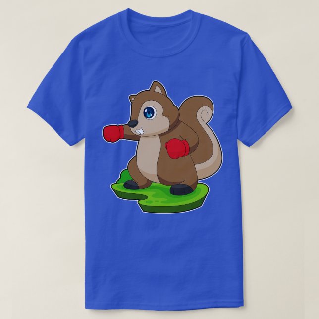 Squirrel Boxer Boxing gloves Boxing T-Shirt (Design Front)