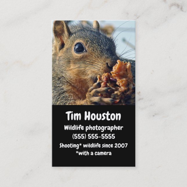Squirrel Business Card (Front)