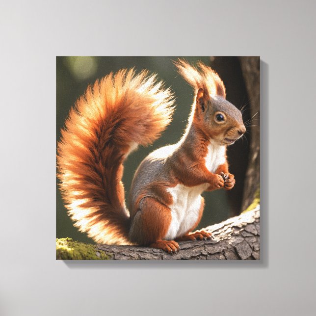 Squirrel Canvas Print (Front)