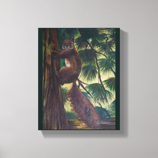 squirrel canvas print (Front)