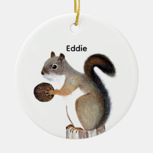 Squirrel Ceramic Tree Decoration