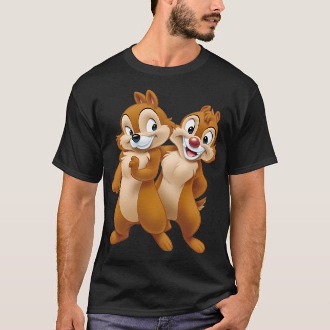 Squirrel Chip And Dale Chipmunks T-Shirt (Front)
