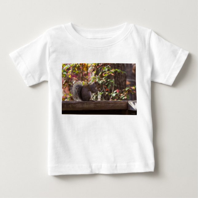 Squirrel Chow Time Baby T-Shirt (Front)