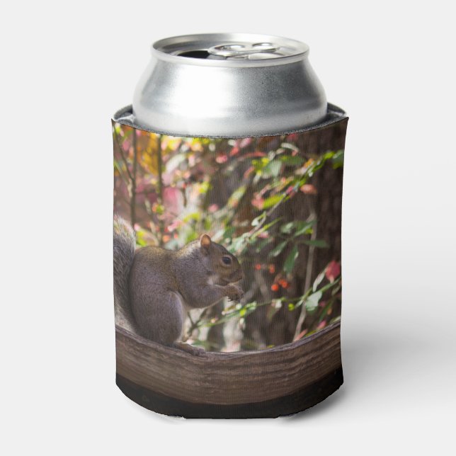 Squirrel Chow Time Can Cooler (Can Front)