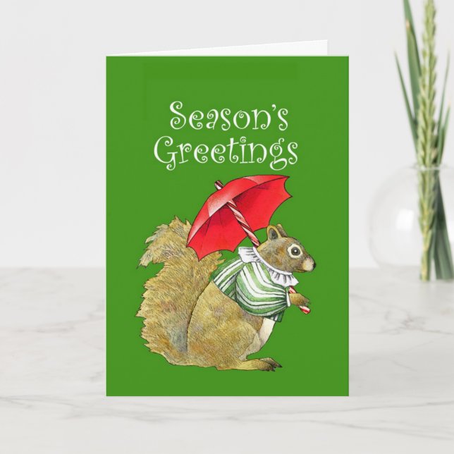 Squirrel Christmas Card (Front)