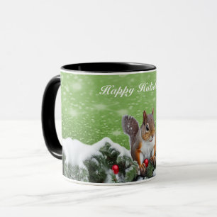 Squirrel Christmas Holidays Mug