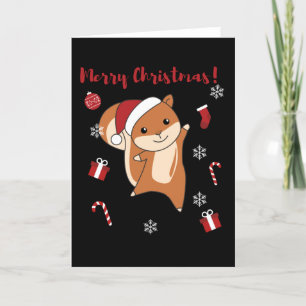 Squirrel Christmas Winter Animals Holiday Card