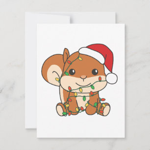 Squirrel Christmas Winter Animals Holiday Squirrel Card