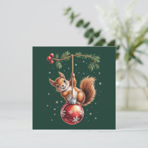 Squirrel Christmas Winter Snowflake Winter Holiday