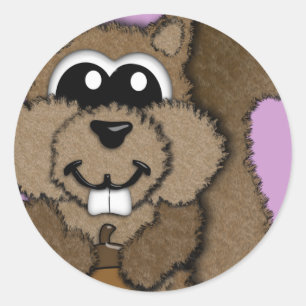 Squirrel Classic Round Sticker