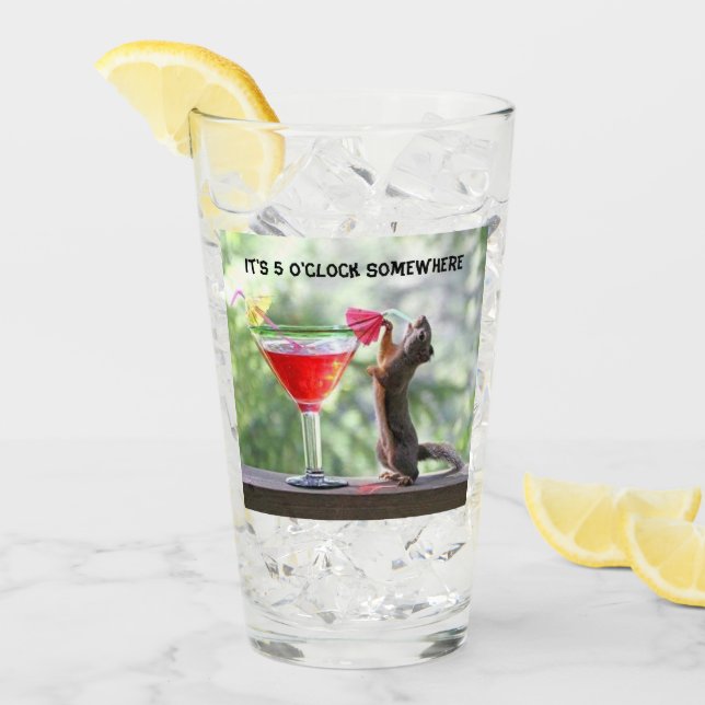 Squirrel Cocktail Glass (Front Ice)