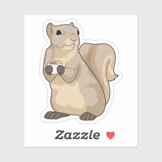 Squirrel Coffee Cup (Sheet)