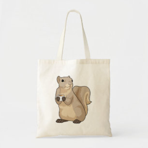 Squirrel Coffee Cup Tote Bag