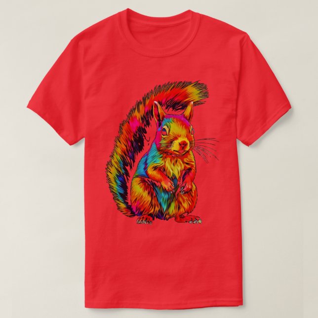 Squirrel colourful 10 T-Shirt (Design Front)