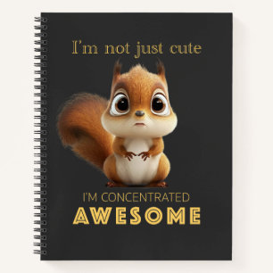 Squirrel Concentrated Awesome Cute Adorable Funny  Notebook