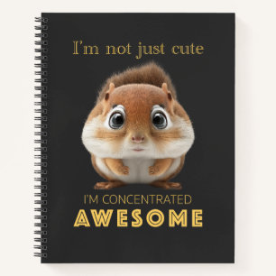 Squirrel Concentrated Awesome Cute Adorable Funny  Notebook