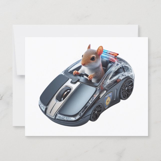 Squirrel Cop in Action: Stop or I’ll click you! (Front)