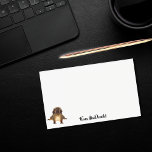 Squirrel cute funny name monogram post-it notes<br><div class="desc">A cute nosy red squirrel with a happy and surprised face discovering a nut in the snow. White background.  Template for your name,  black letters.</div>