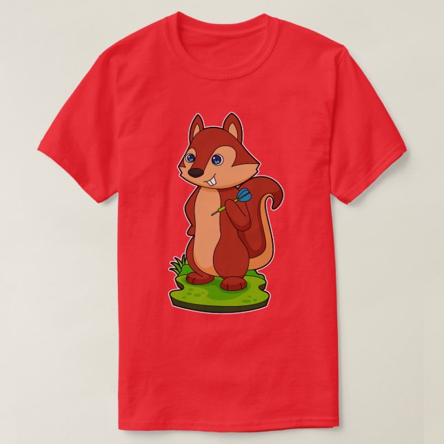Squirrel Darts Dart  T-Shirt (Design Front)