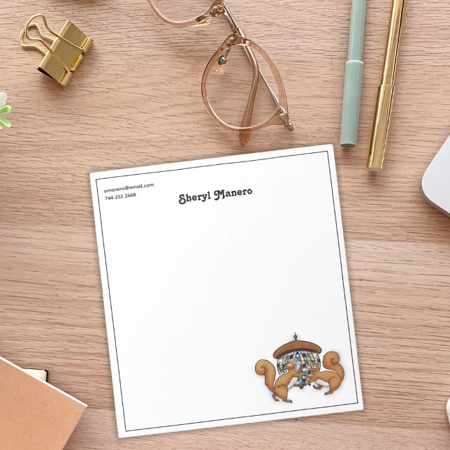 Squirrel Disco Personalised Notepad (Creator Uploaded)