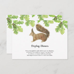 Squirrel - display shower enclosure card