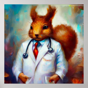 Squirrel Doctor Poster