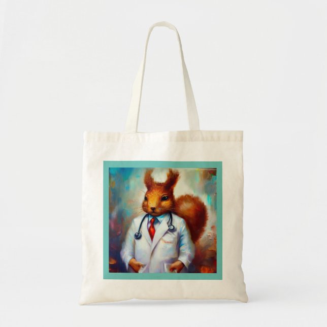 Squirrel Doctor Tote Bag (Front)