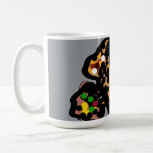 Squirrel dot art coffee mug