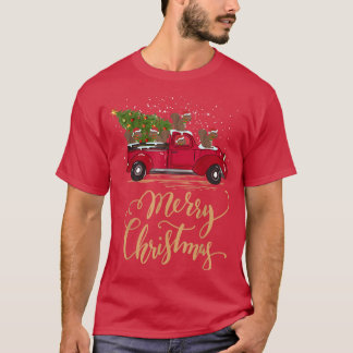 Squirrel Driving Christmas Tree Truck Squirrel Chr T-Shirt