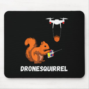 Squirrel Drone Pilot Quadcopter Operators Design Mouse Mat