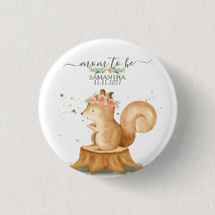 Squirrel Family wildlife animal baby newborn 3 Cm Round Badge