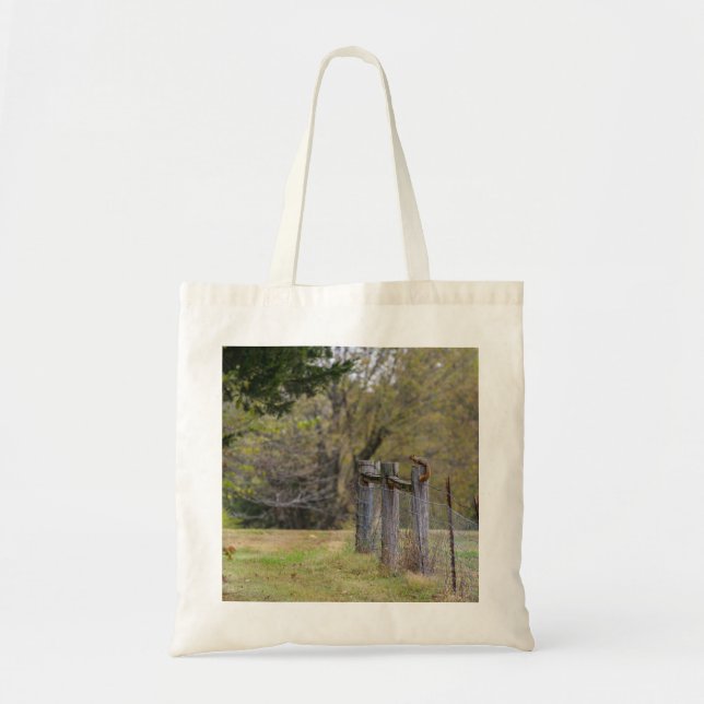 Squirrel Fence Pose Tote Bag (Front)
