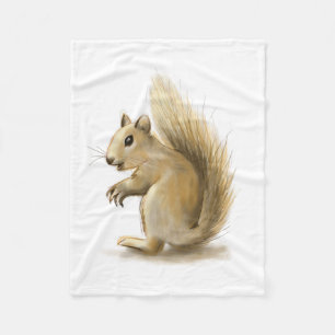 Squirrel Fleece Blanket