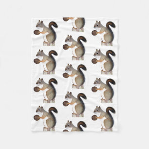 Squirrel Fleece Blanket