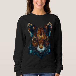 Squirrel Forest Animals Polygon Artwork Animal Squ Sweatshirt