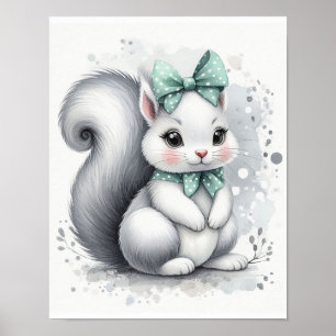 Squirrel Forest Nursery Wall Art