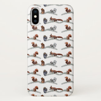 Squirrel Frenzy iPhone X Case (choose colour)