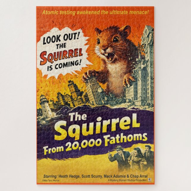 Squirrel from 20,000 Fathoms Jigsaw Puzzle (Vertical)