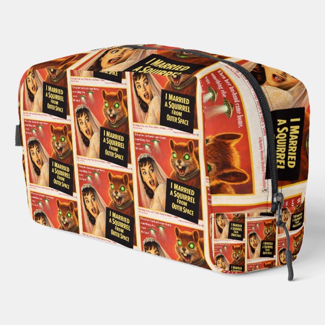 Squirrel from Outer Space Dopp Kit (Right Corner)