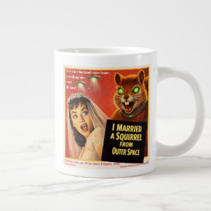 Squirrel from Outer Space Large Coffee Mug